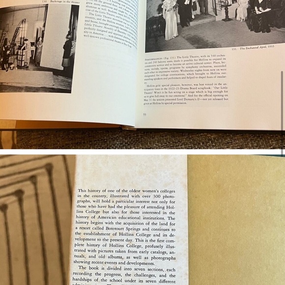 1973 Hollins College An Illustrated History by Frances J. Niederer Book - Picture 2 of 8